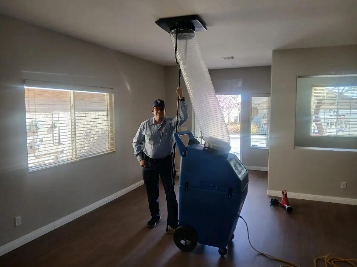 Professional Emergency HVAC Repair work inside a Rancho Cucamonga home
